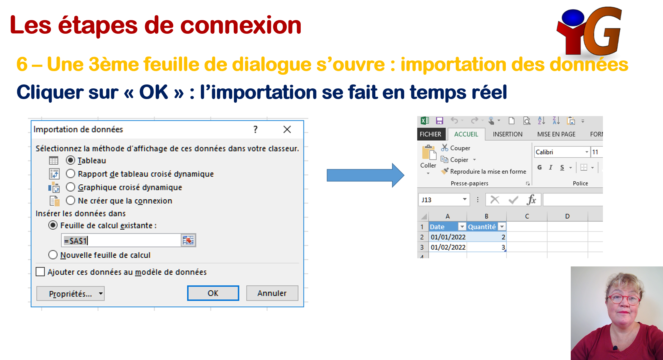 Excel connexions