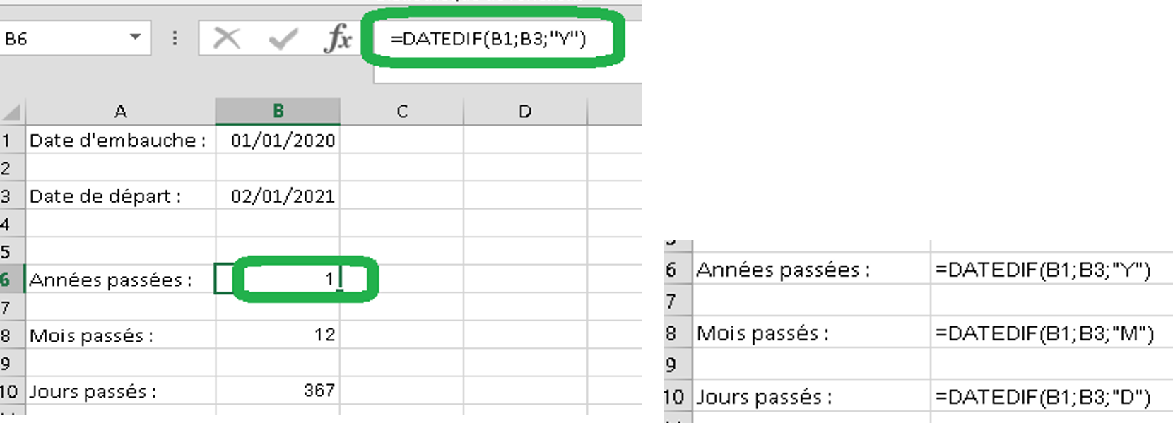 Fonctions Temps