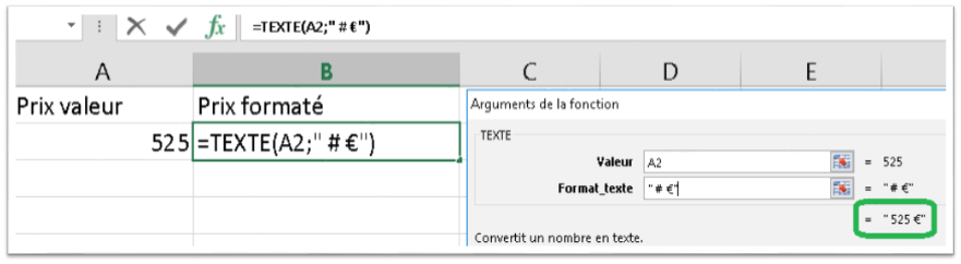 Fonction texte