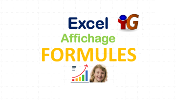 Excel Affichage des formules - DCG (Diplôme Comptabilité et Gestion) - UE08 (Système d'Information et de Gestion)