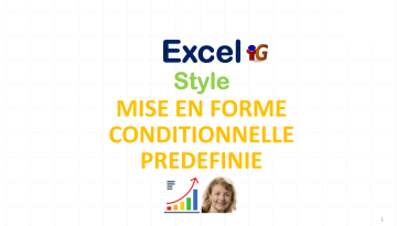 Excel Mise en forme conditionnelle prédéfinie - DCG (Diplôme Comptabilité et Gestion) - UE08 (Système d'Information et de Gestion)