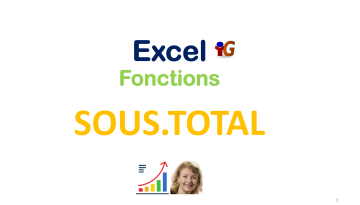 Excel fonction SOUS.TOTAL : réalisation d'opérations avec prise en compte de filtres et masquages éventuels de données