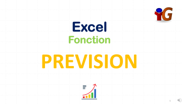 Fonction Excel PREVISION