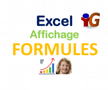 Excel Affichage des formules - DCG (Diplôme Comptabilité et Gestion) - UE08 (Système d'Information et de Gestion)