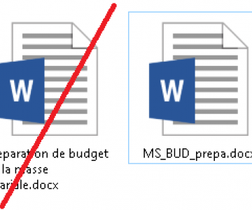 Les bonnes pratiques dans le nommage des fichiers